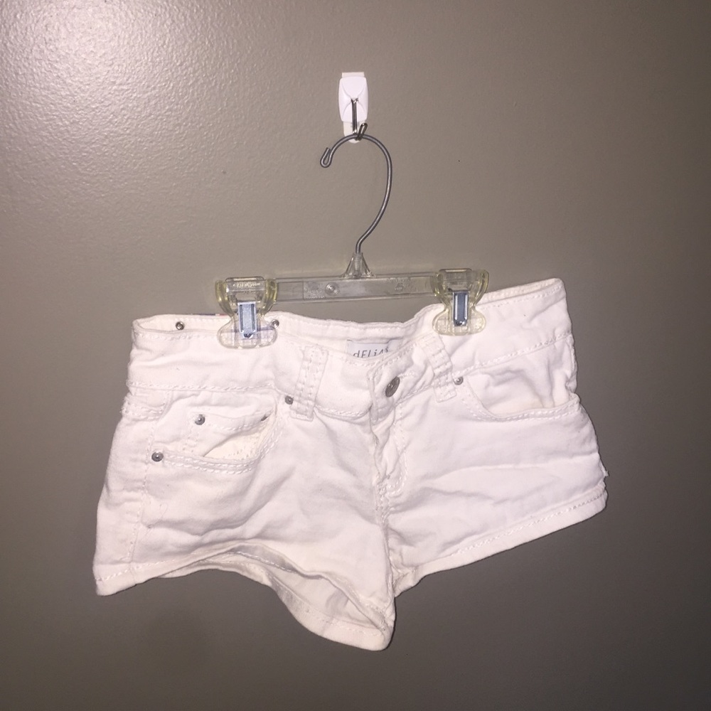 White Delia’s shorts